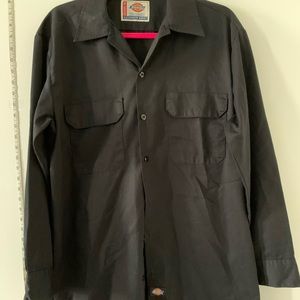Dickies Black Button Down